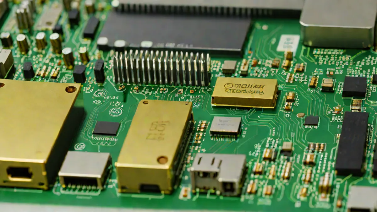 Una tarjeta de memoria RAM instalada en una placa base de ordenador