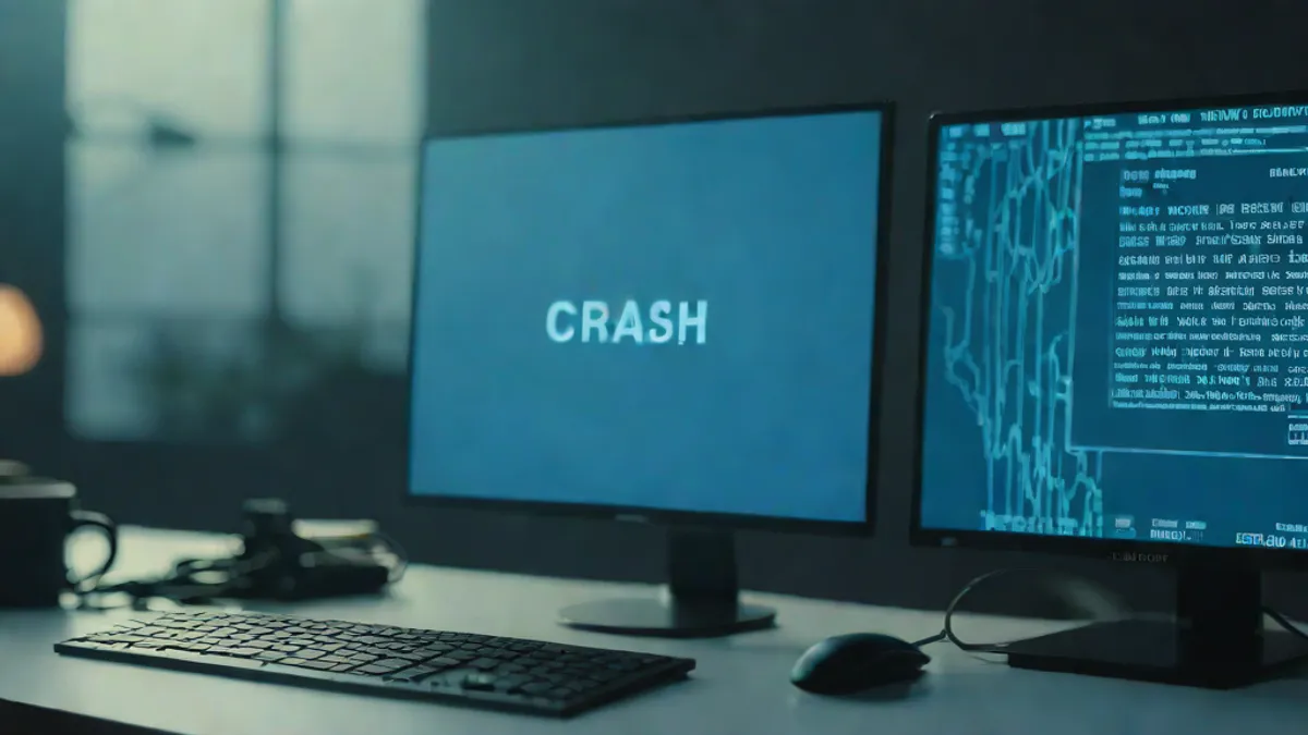 Monito de PC con mensaje de error de bloqueo por fallo de memoria RAM