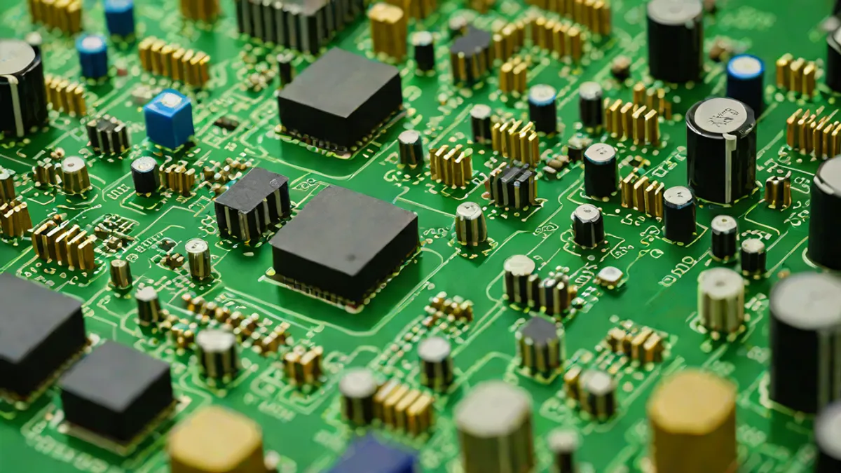 Chip de memoria BIOS integrado en la placa base de un ordenador.