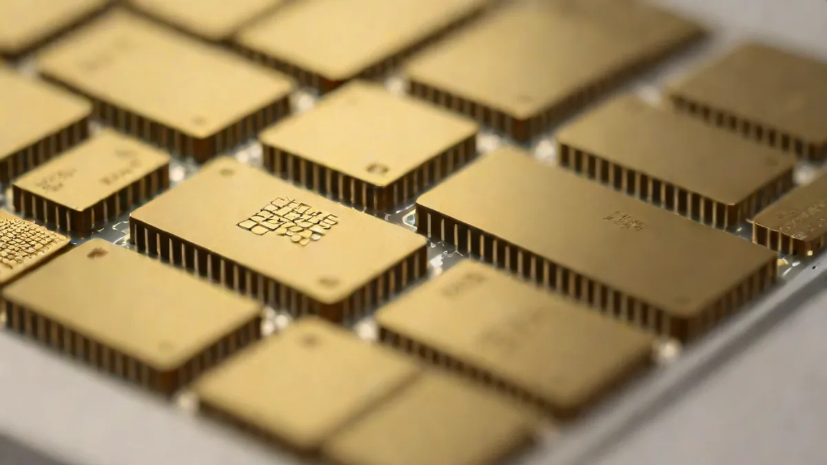 Memoria gráfica de tarjeta de video en placa de computadora