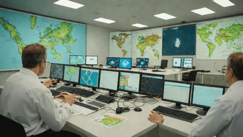 Investigadores analizando datos en laboratorio científico