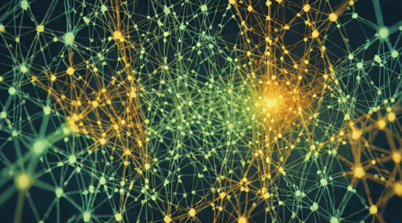 Abstract network of memory threads in a crystalline lattice under soft light