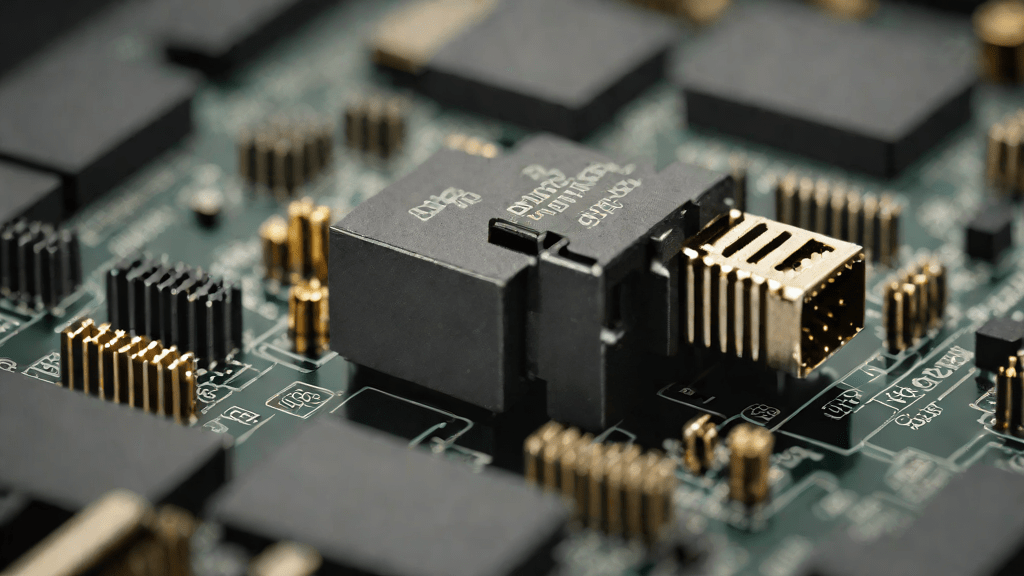 Conector de alimentación para la CPU en detalle macro