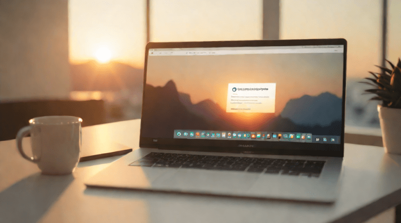 Portada de prueba de memoria RAM con interfaz digital al amanecer