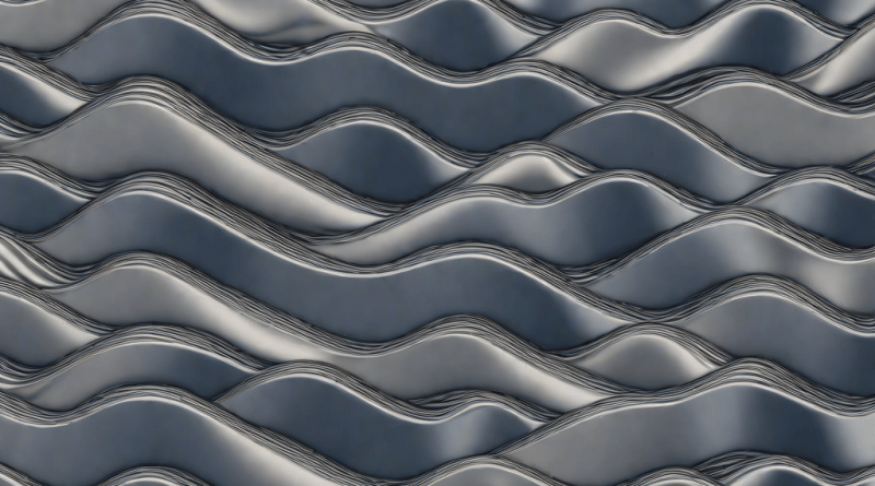 Abstract wave pattern representing memory RAM speed and latency in a digital landscape