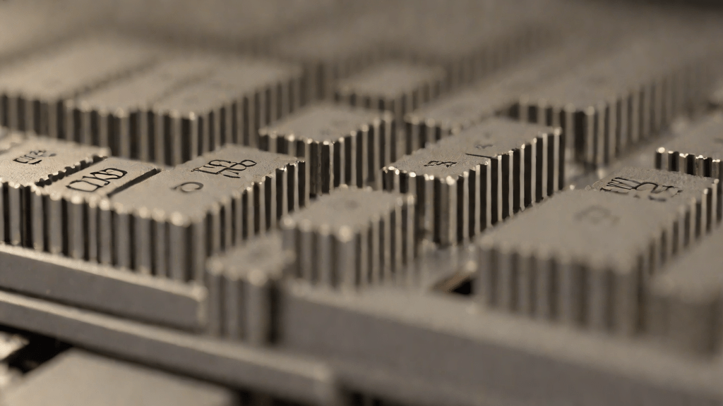 Sección interna de un switch teclado mecanico, detalle de estructura